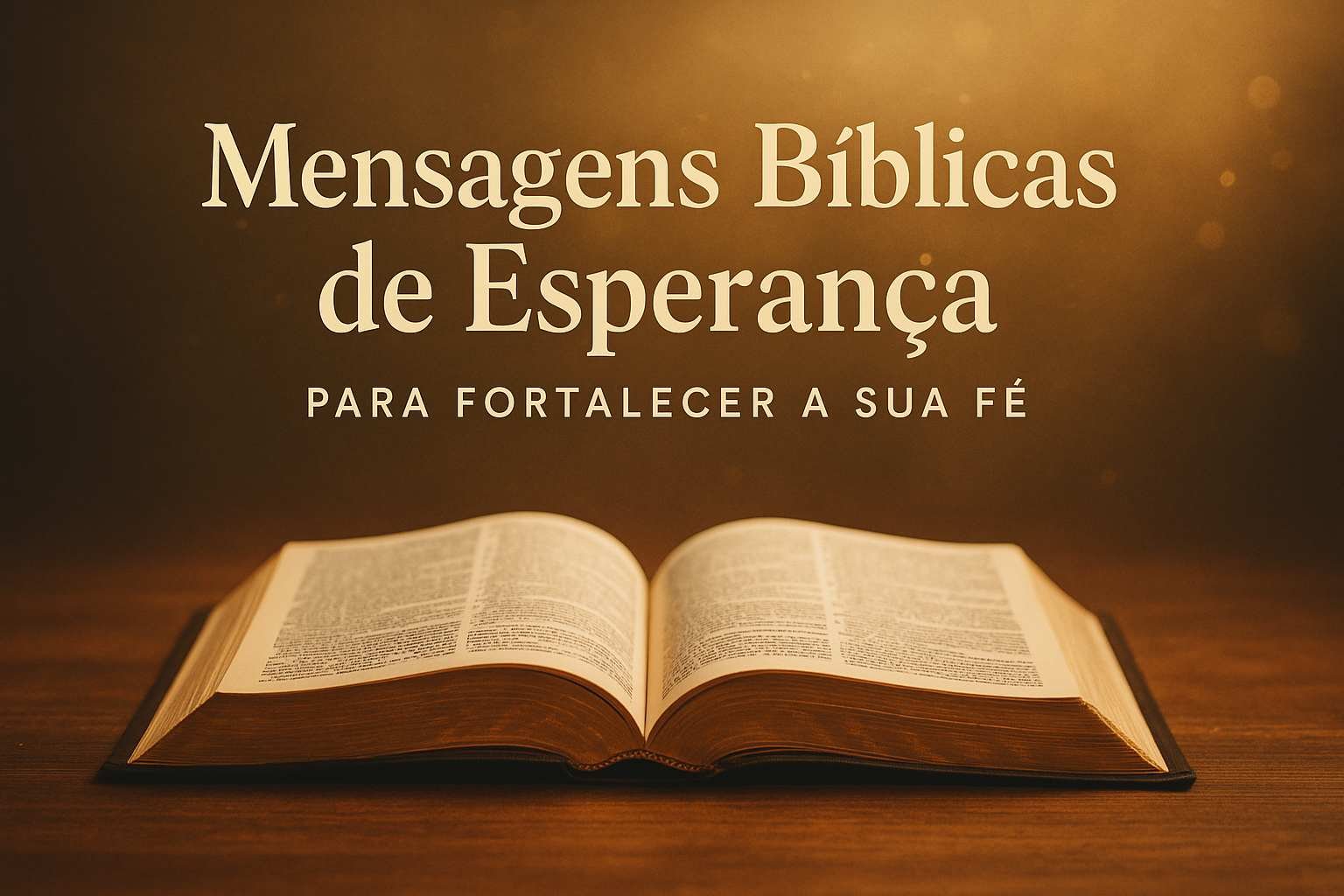 Mensagens Bíblicas de Esperança Para Fortalecer a Sua Fé